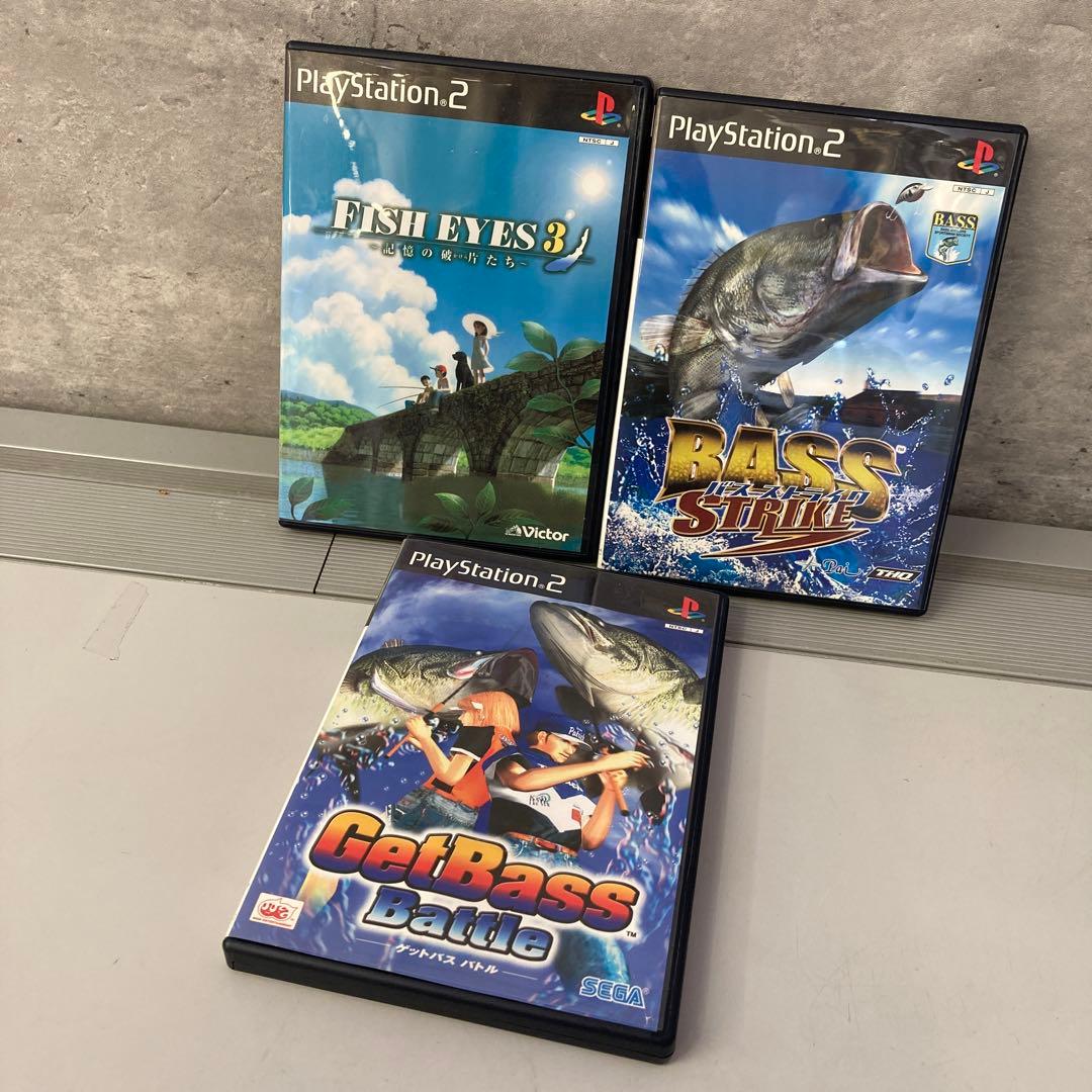 動作未確認 ソニー プレステ2 ソフト 釣り ゲームソフト 3点セット