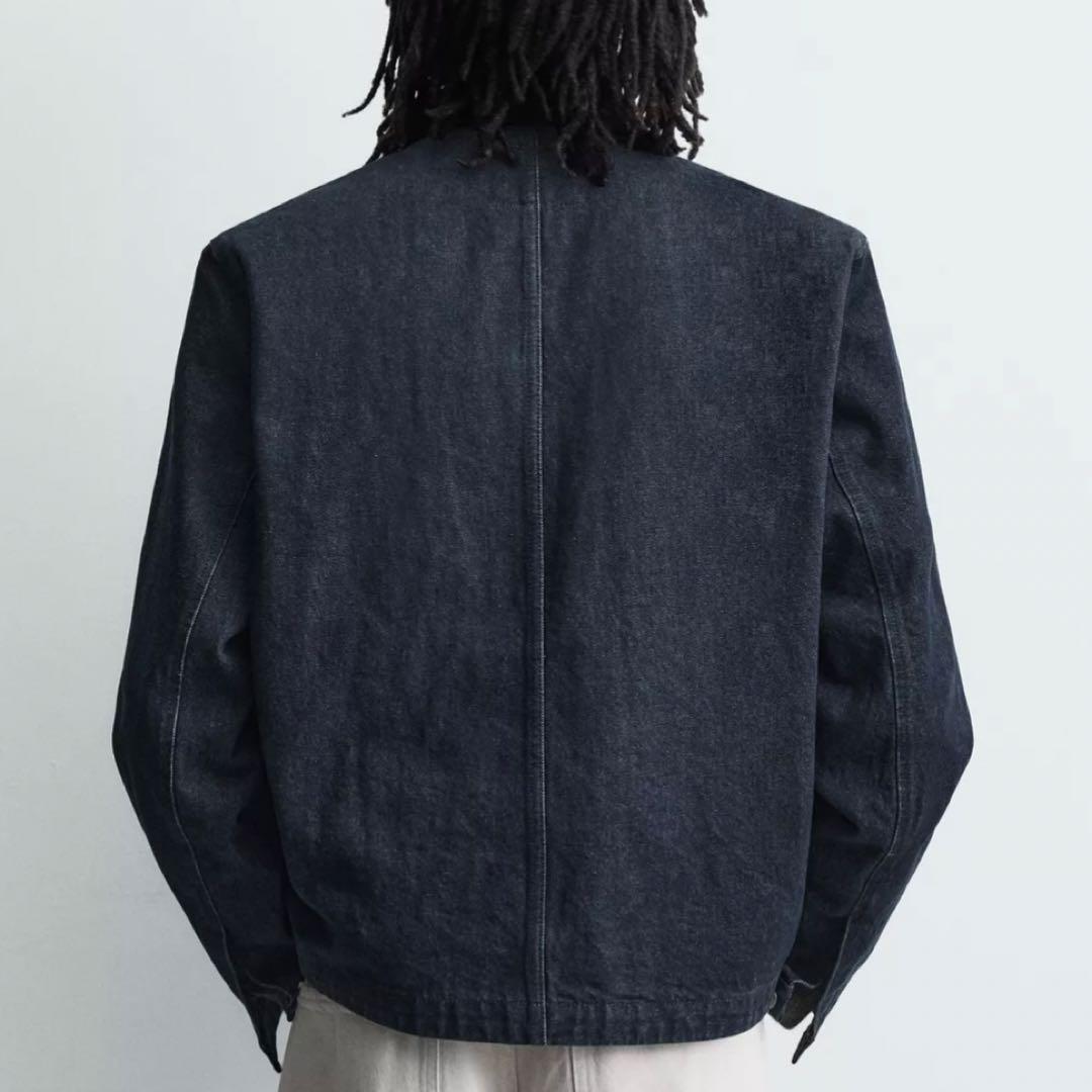 新品未使用品 ZARA ファイヤーマンジャケット 即日発送 S デニム