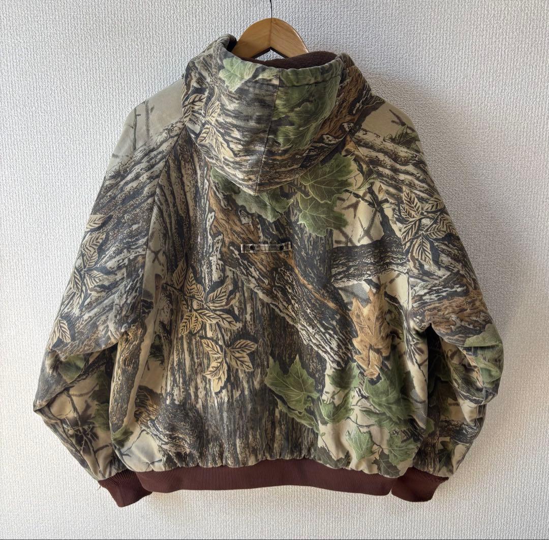 90s Duxbak リアルツリーカモ パディング ジャケット 中綿 パーカー