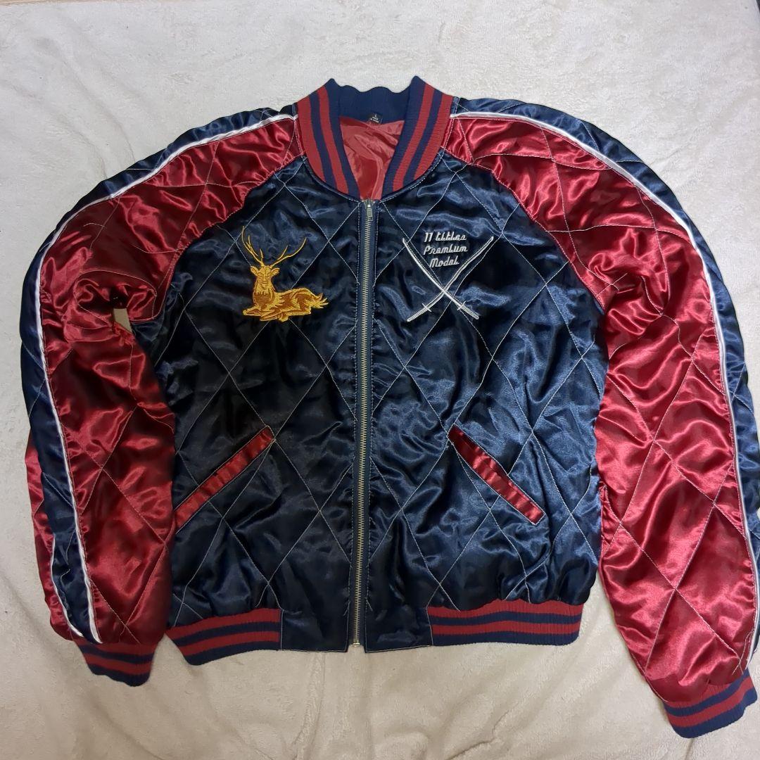 スカジャン Lサイズ 鹿島アントラーズ IN.FIGHT インファイト 刺繍