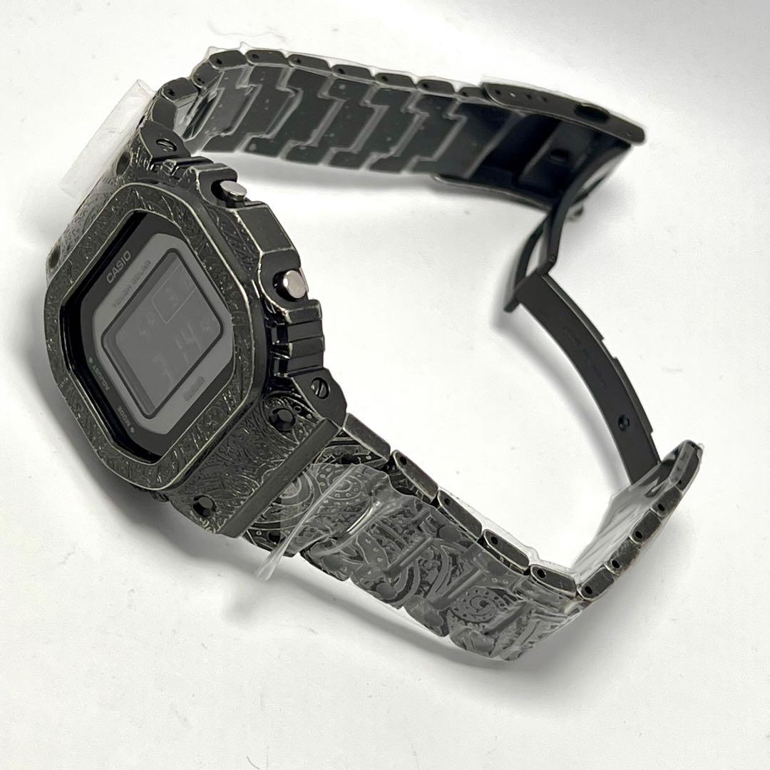 G-SHOCK GW-B5600フルメタルカスタム ペイズリー柄 電波ソーラー