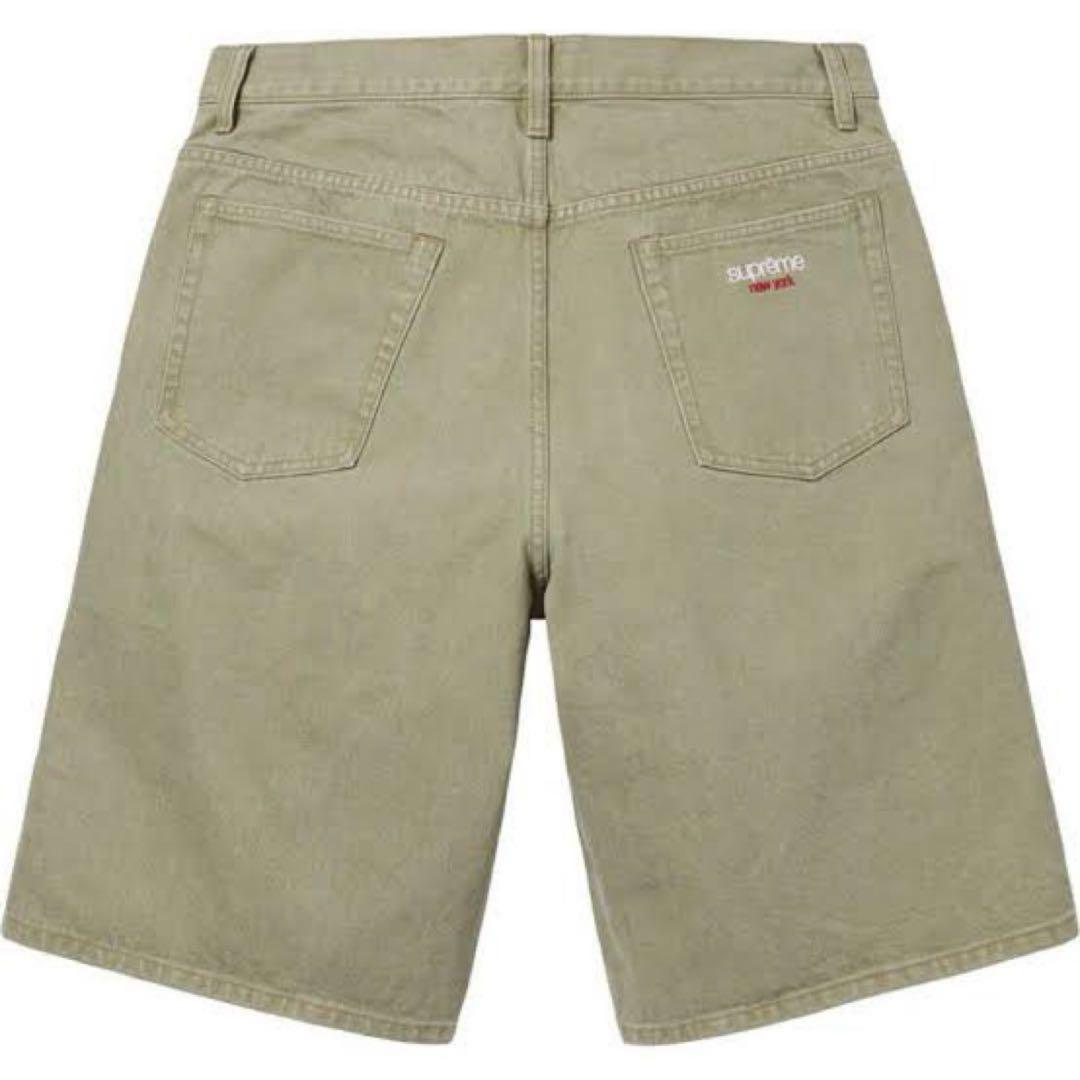 Supreme Baggy Denim Short \"Olive\" サイズ30
