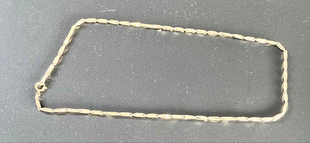 宮*田様 18k刻印あり10gゴールド リンクチェーンネックレス 約40cm 遺 喜平 ネックレス K18 トリプル 12面 10g 40cm 造幣局検定マーク(ホール