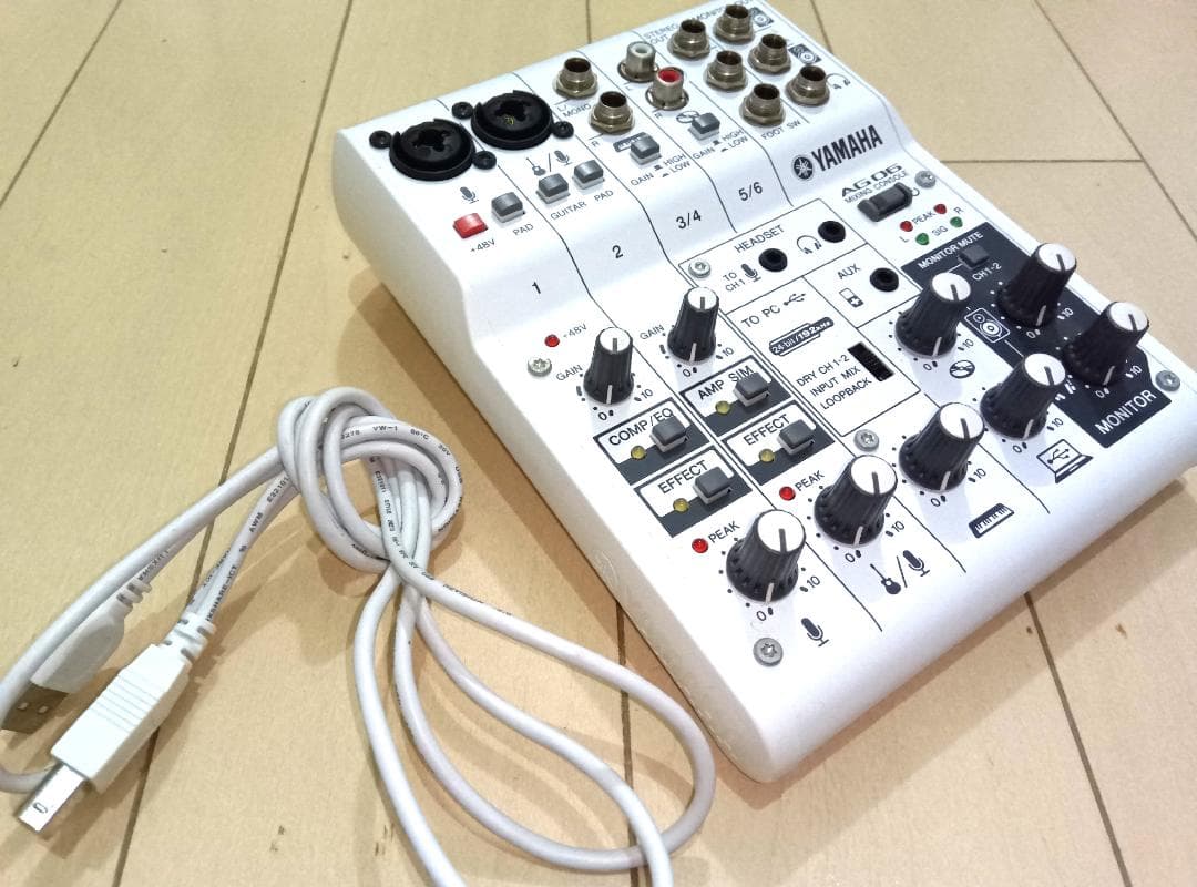 YAMAHA AG06 オーディオインターフェース ミキサー 10ch入力を備える小さなミキサー、AG06が便利！ | DTMステーション