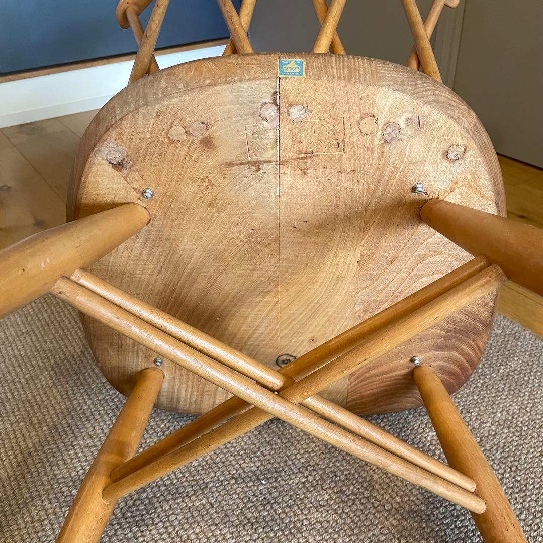 4444v42e様専用 アーコール クロスバックチェア 刻印ラベルあり - メルカリ