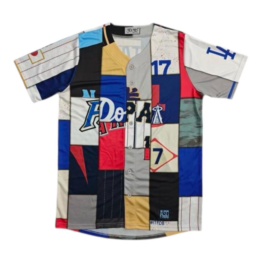 非売品 大谷翔平 サインプリント歴代ミックスユニフォーム ドジャース