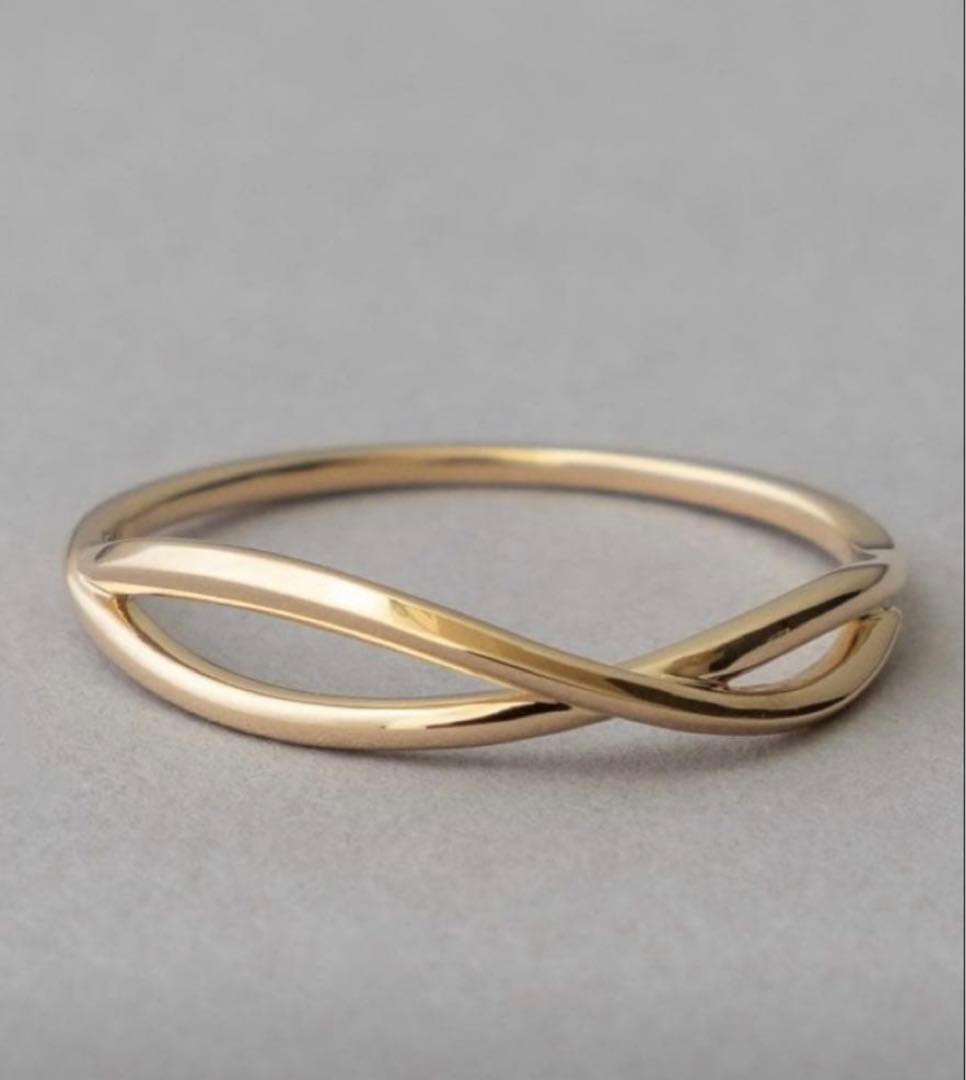 ete K10YG レイヤード クロスリング 11号 レイヤード] K10YG クロス リング（710972） ｜ women（ウィメンズ