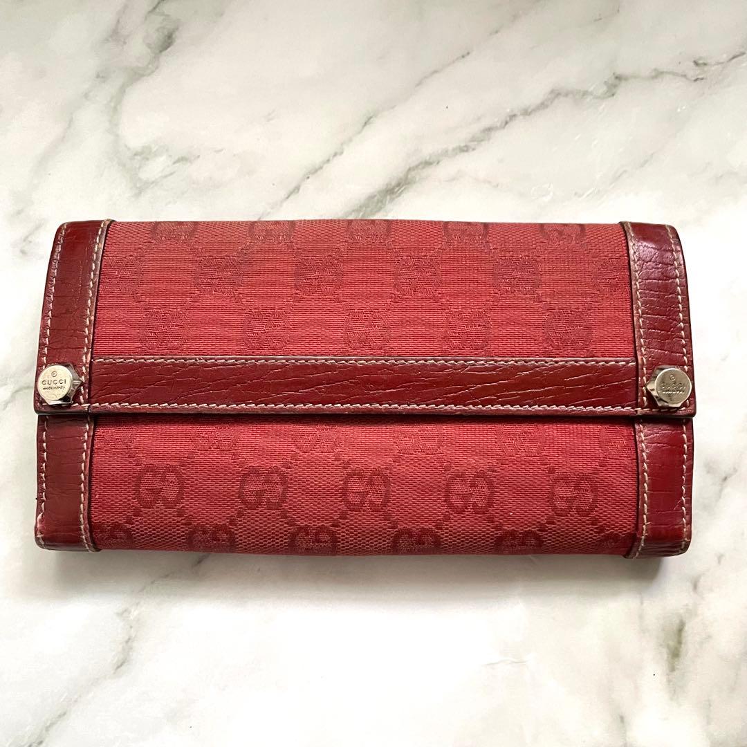 GUCCI グッチ　 GG キャンバス　スタッズ　Wホック　長財布　0113-④ 楽天市場】【未使用品】【財布】GUCCI グッチ GGキャンバス Wホック