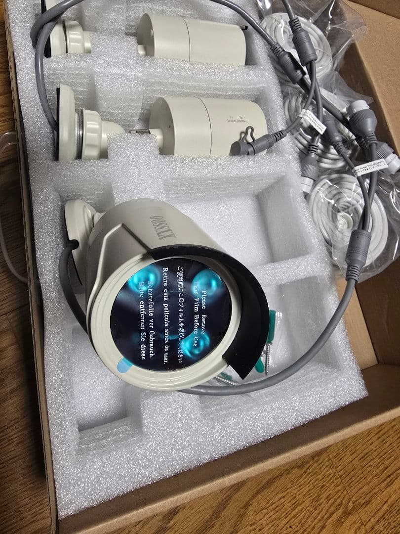 oossxx 防犯カメラ 500万画素 PoE 監視カメラ 電源不要 - メルカリ