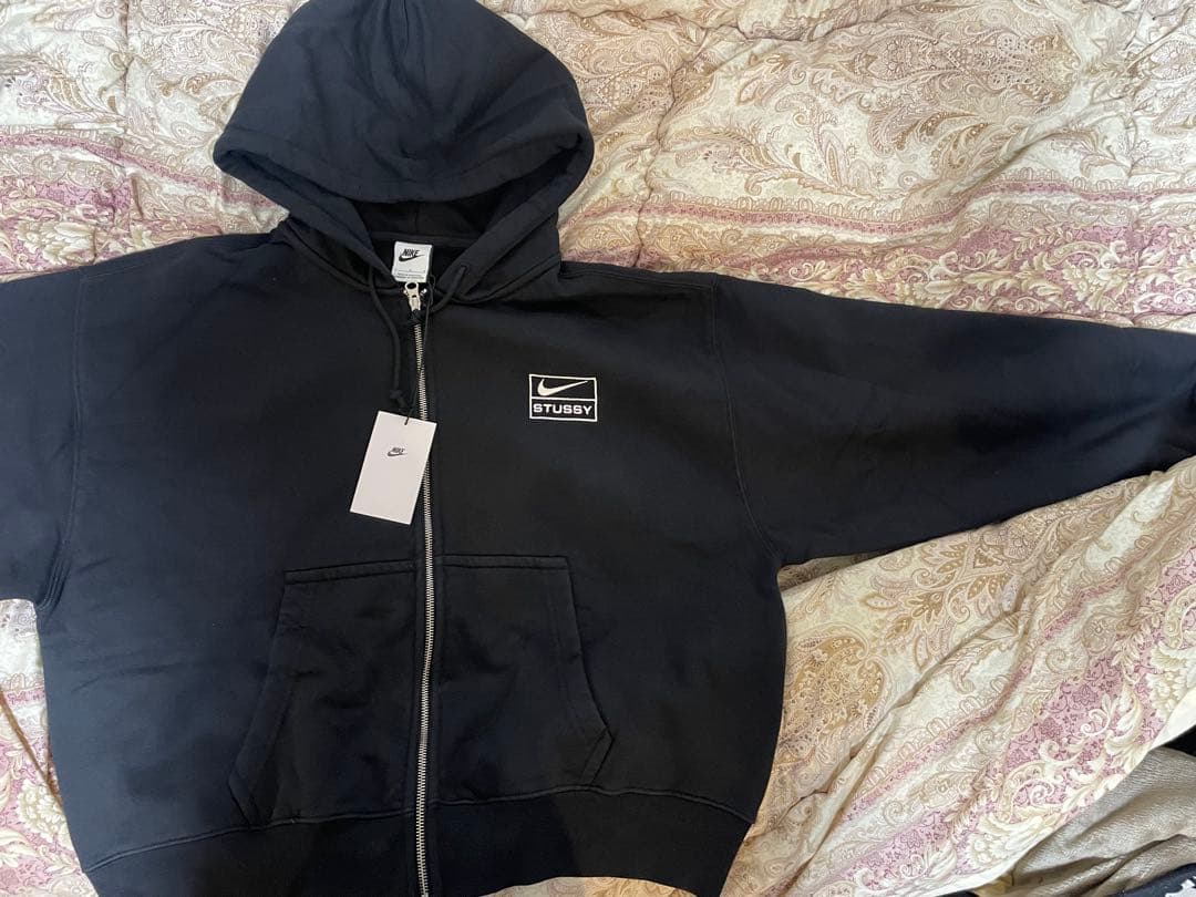 Nike Stussy Washed Fleece Hoodie ブラック L - メルカリ