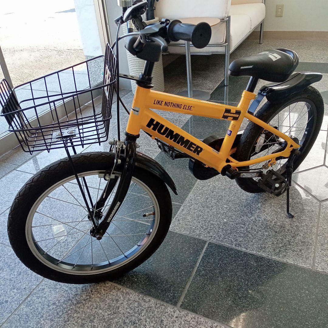 引き取り限定　HUMMER　ハマー　キッズ　子ども用自転車　18インチ　補助輪 18インチ 身長105cm～ 子供用自転車 ハマーキッズ 18-HY（イエロー）5
