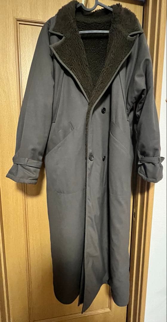 美品☆CLANE クラネ 2WAYリバーシブル ミリタリーロングボアコート1