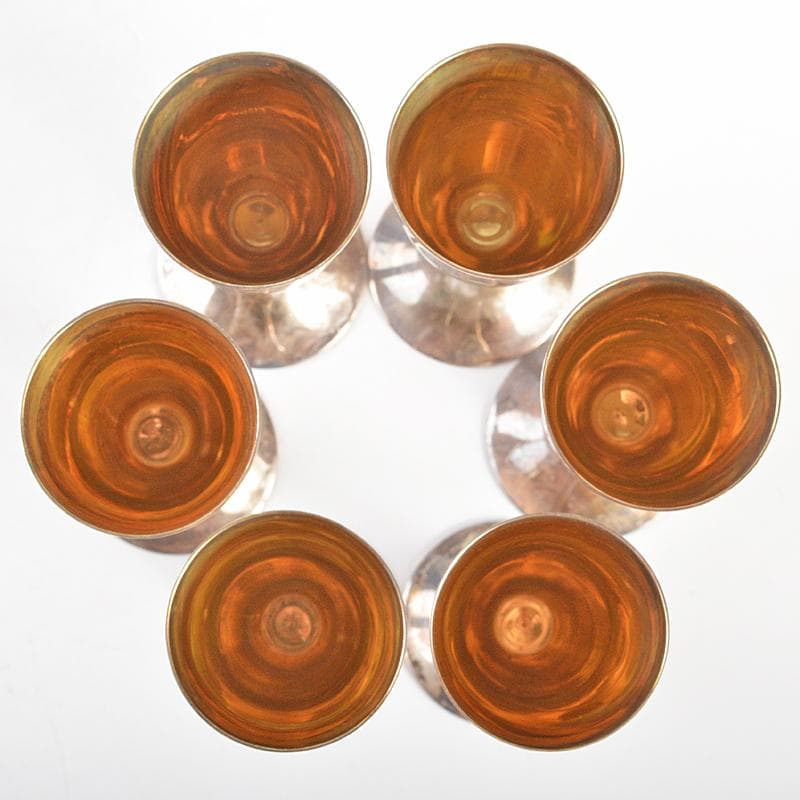 銀座和光水注トレーグラス6客銀製STERLING950約712g KR7495B - メルカリ