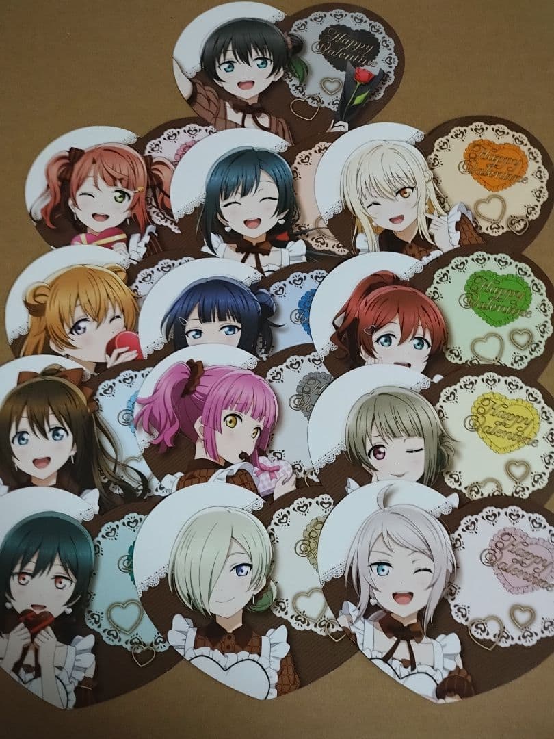 ラブライブ 虹ヶ咲学園 有楽町マルイ バレンタイン ハート型カード全種 ラブライブ！ 虹ヶ咲 有楽町マルイ バレンタイン 特典 ハート型カード