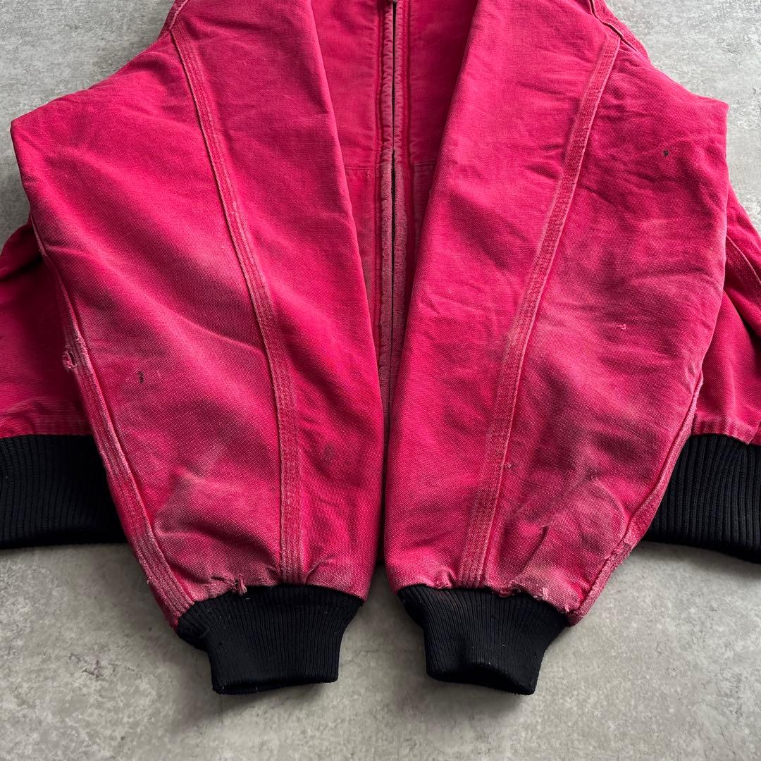 00's□carhartt【XL】アクティブジャケット フェード レッド ダック