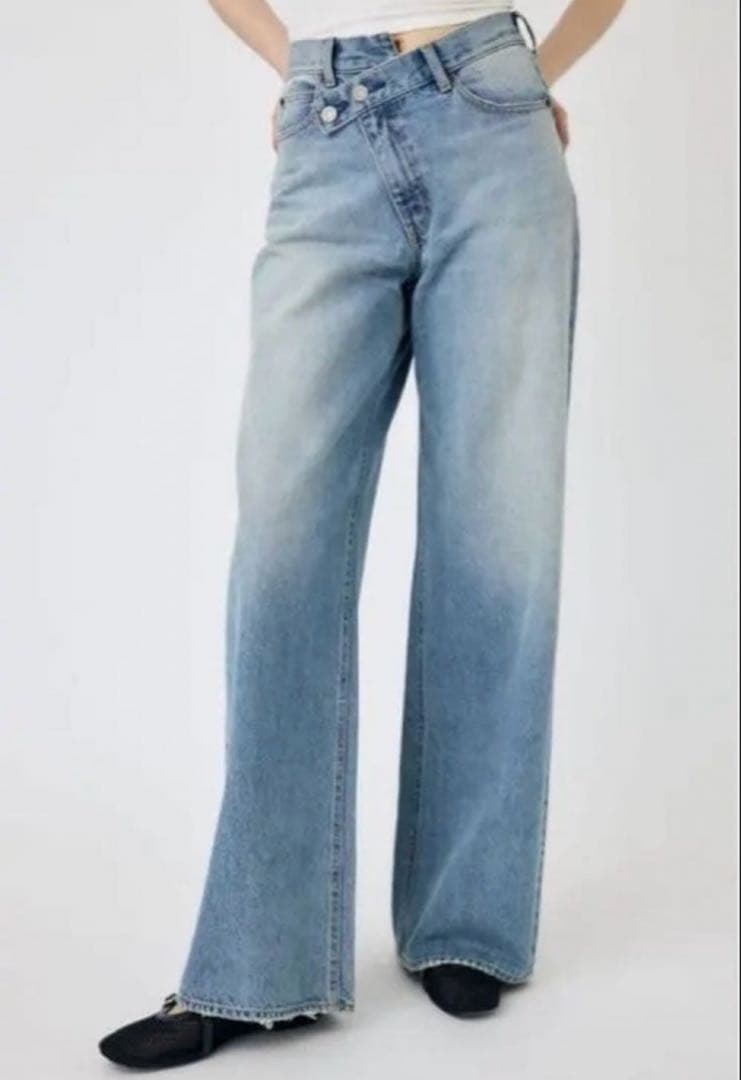 CROSS WAIST WIDE ストレート サイズ2 MOUSSY | CROSS WAIST WIDE STRAIGHT (ワイド ) |SHEL'TTER WEBSTORE