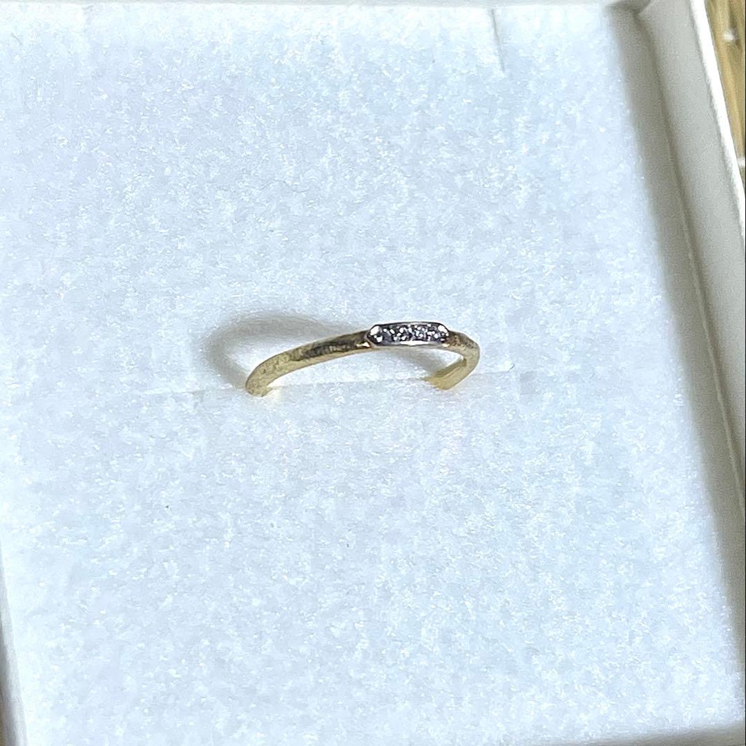 giclat K18YG WG ピンキーリング　4号 giclat K18YG WG ピンキーリング 4号 WG18 ピンキーリング 4号