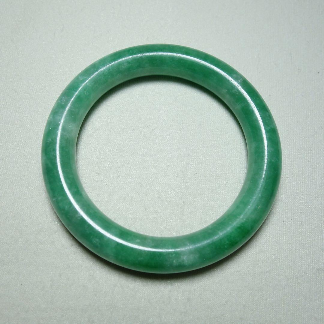 C1A015　翡翠　満緑　バングル　天然石　時代物風 Amazon.co.jp: 女性のための翡翠ブレスレット、中国の本物の天然緑翡翠