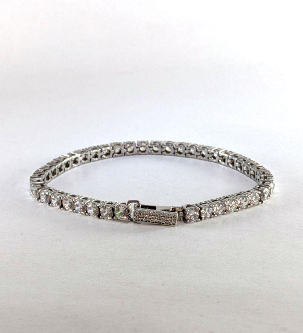 アバランチ　ジルコニアテニスブレスレット シルバー テニスブレスレット 幅6mm 20cm - AVALANCHE OFFICIAL STORE