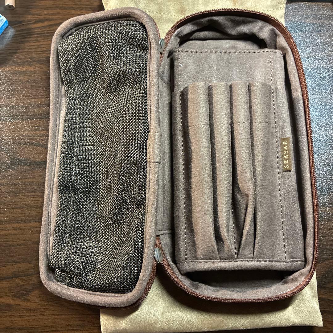 SEASAR OctFold ペンケース カルロスナイロン 茶 オクトフォールド
