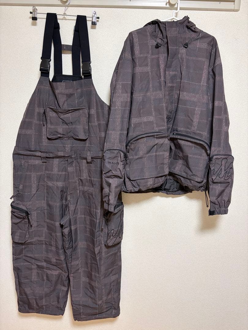【未使用品】MAHFSUPPLY スノボウェア スノボパンツ ビブパンツ MAHF マーフ MAHFSUPPLY スノボウェア メンズ レディース パンツ
