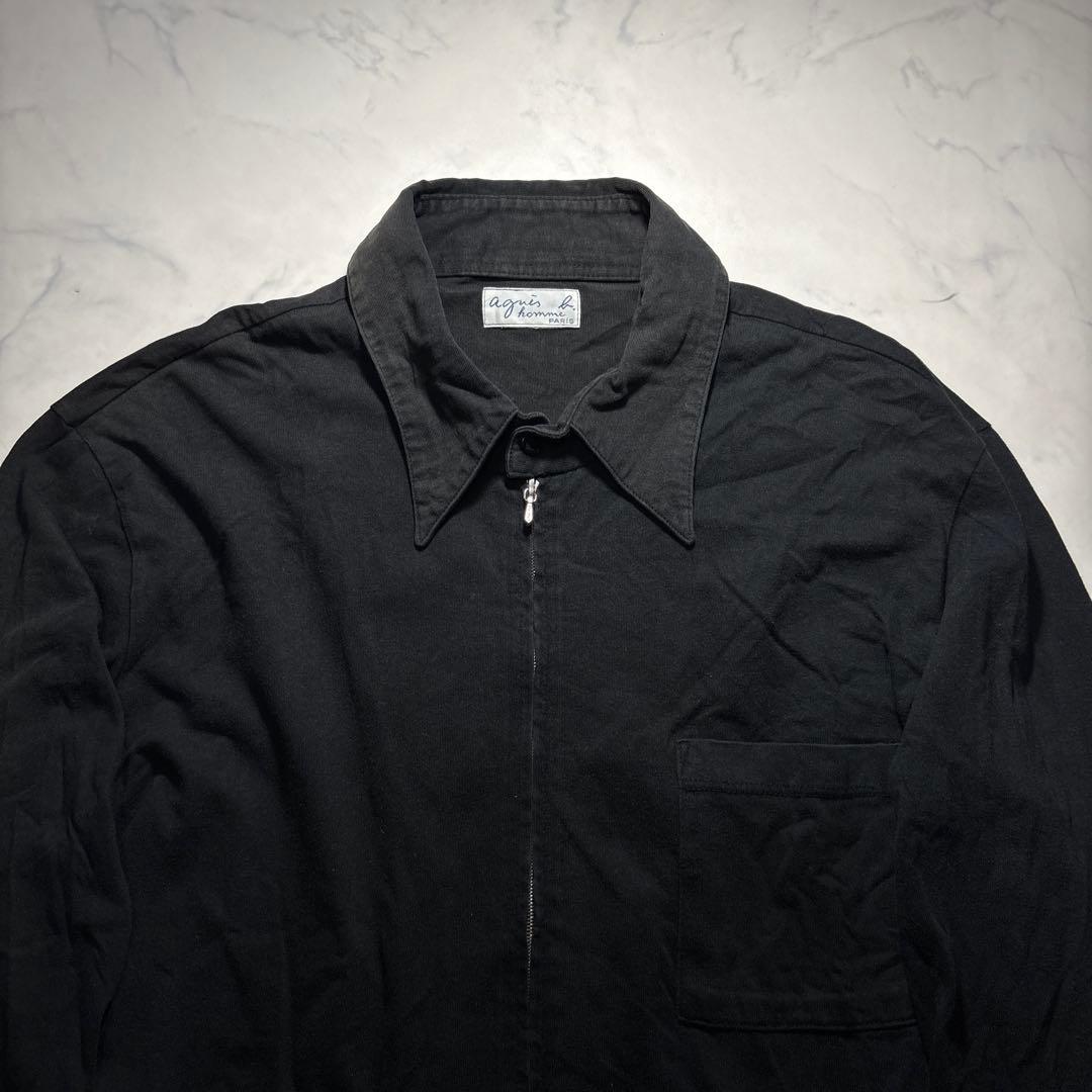 90s agnes b. HOMME riri zip up shirt - メルカリ