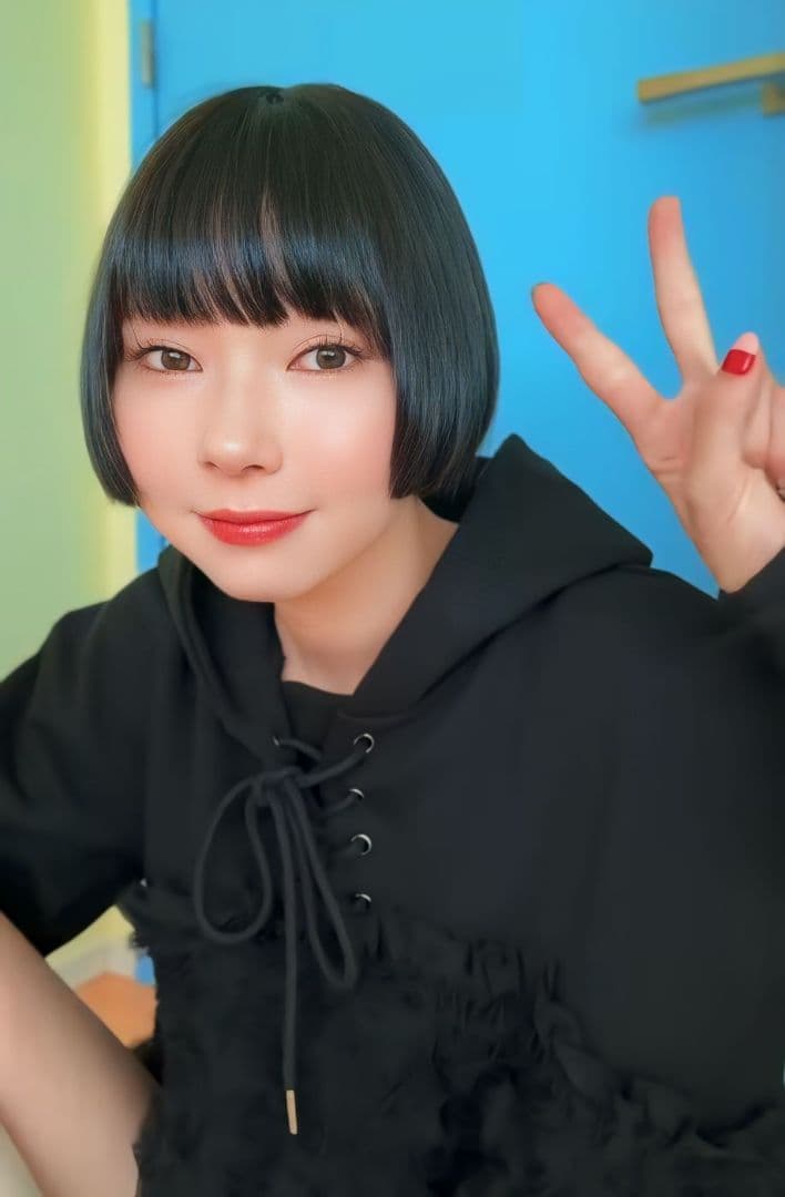 POPPY あさぎーにょ Tulle docking hoodie パーカー 黒 - メルカリ