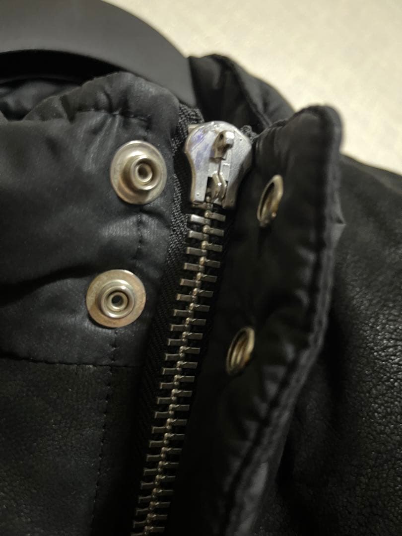 限定値下げ‼️フレアニーレザーヨーク切替 クロムハーツダウンベスト