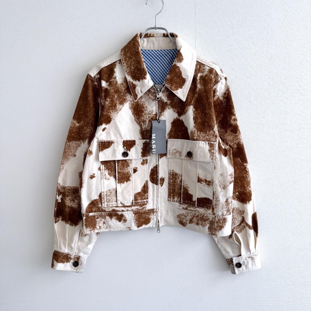 希少 MASU 25SS FLOCKY COW SPORTS JACKET 48 2025SS】 MASU (マス/エムエーエスユー) 