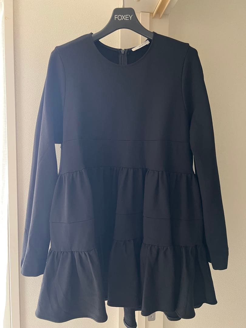 yori ヨリぬくぬくヘムフリルブラウス 中古・古着通販】YORI (ヨリ) ぬくぬくヘムブラウス ブラック サイズ:F