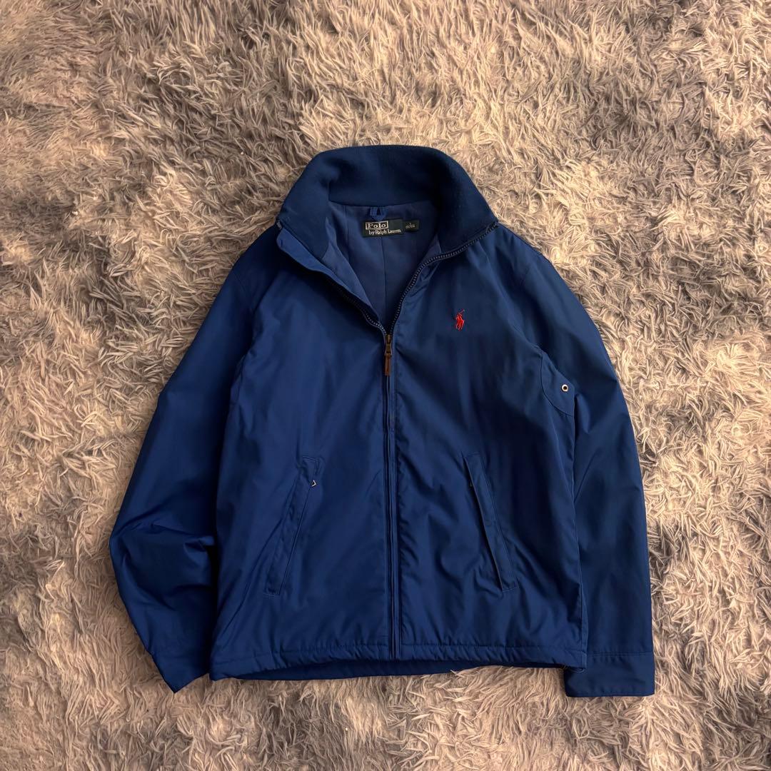y*u様 90s PoloRalphLauren スウィングトップ　ナイロンジャ 90s Polo by Ralph Lauren ハーフジップ スイングトップ - メルカリ