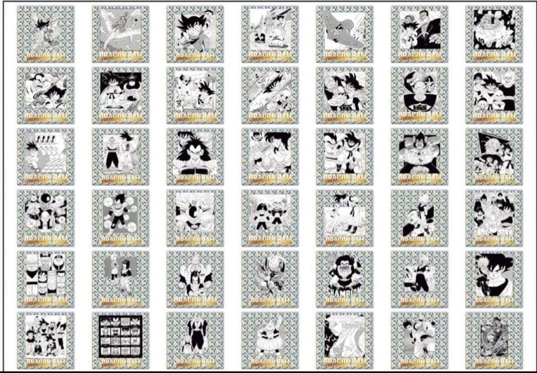ドラゴンボール 40周年 シール ウエハース　2弾42種 コンプセット ドラゴンボール40周年記念 オリジナルイラストレーション シール