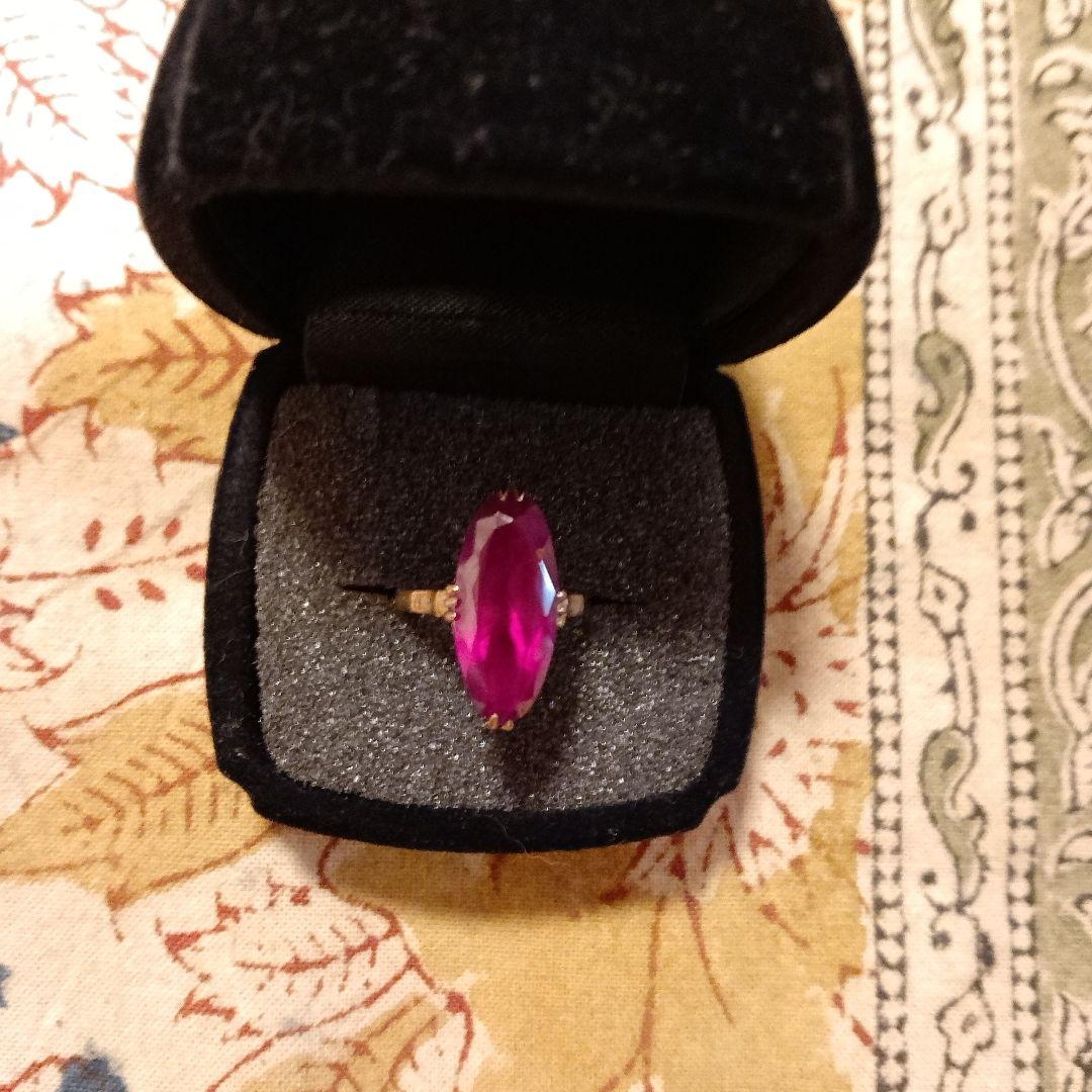 ピンクオーバルカットリング ピンクCZリング | スターリングシルバー 6カラット オーバルカット