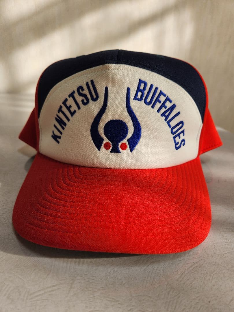 近鉄バファローズ プロコレ キャップ 岡本太郎によるロゴが復活。大阪近鉄バファローズのキャップ