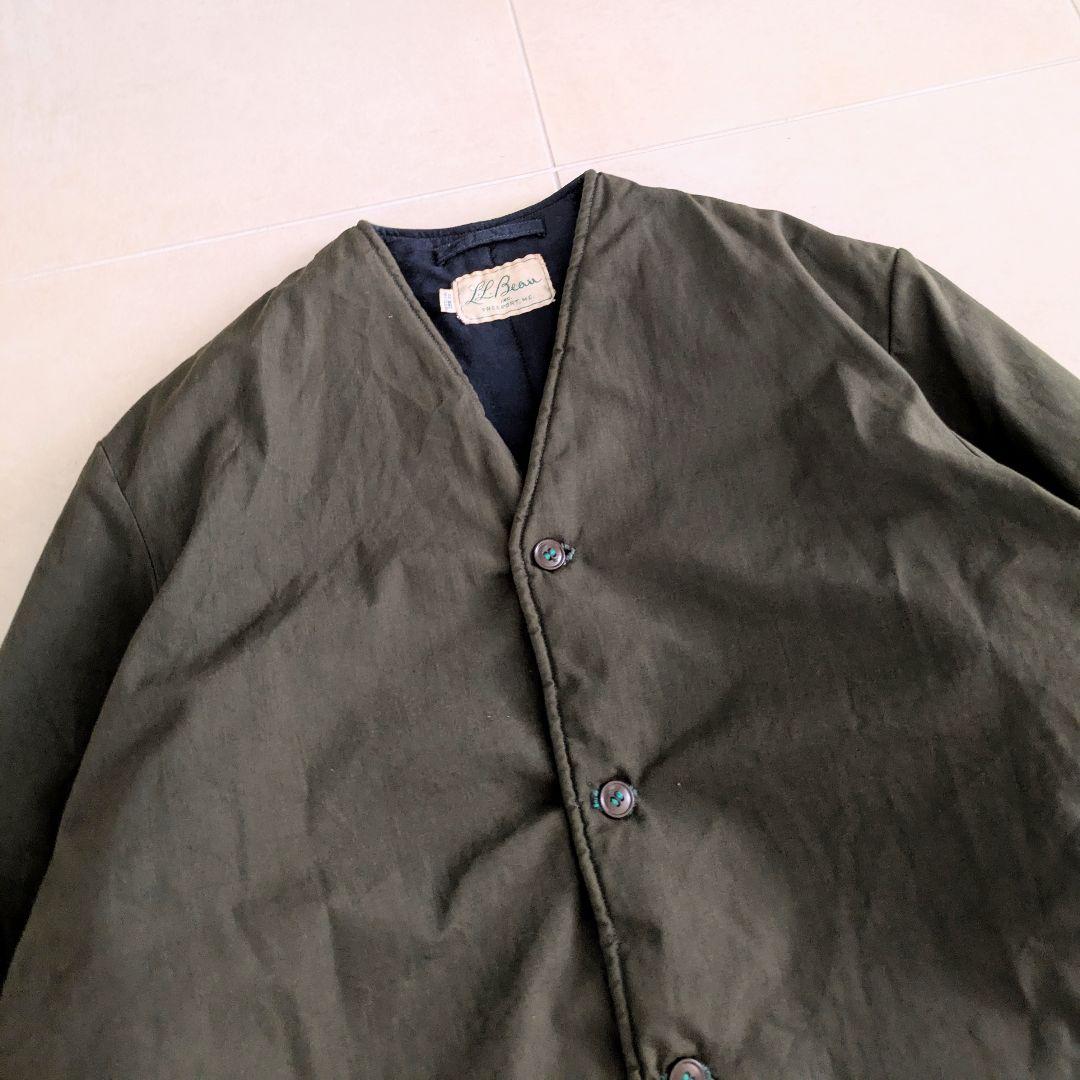 珍品 60s 70s LLBean 筆記体タグ ノーカラー ジャケット YS3 - メルカリ