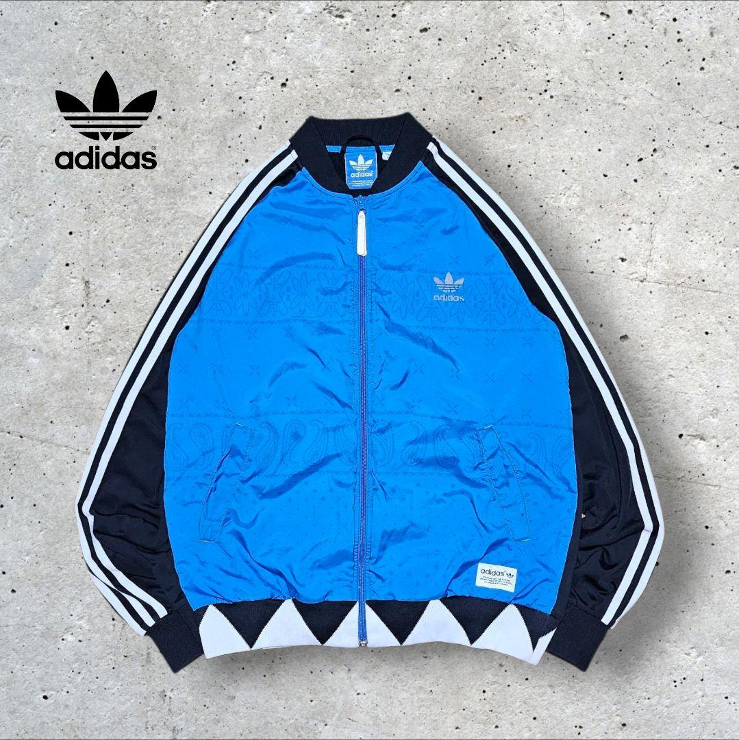 希少 アディダス 新撰組モチーフ トラックジャケット 3本ライン 青 黒