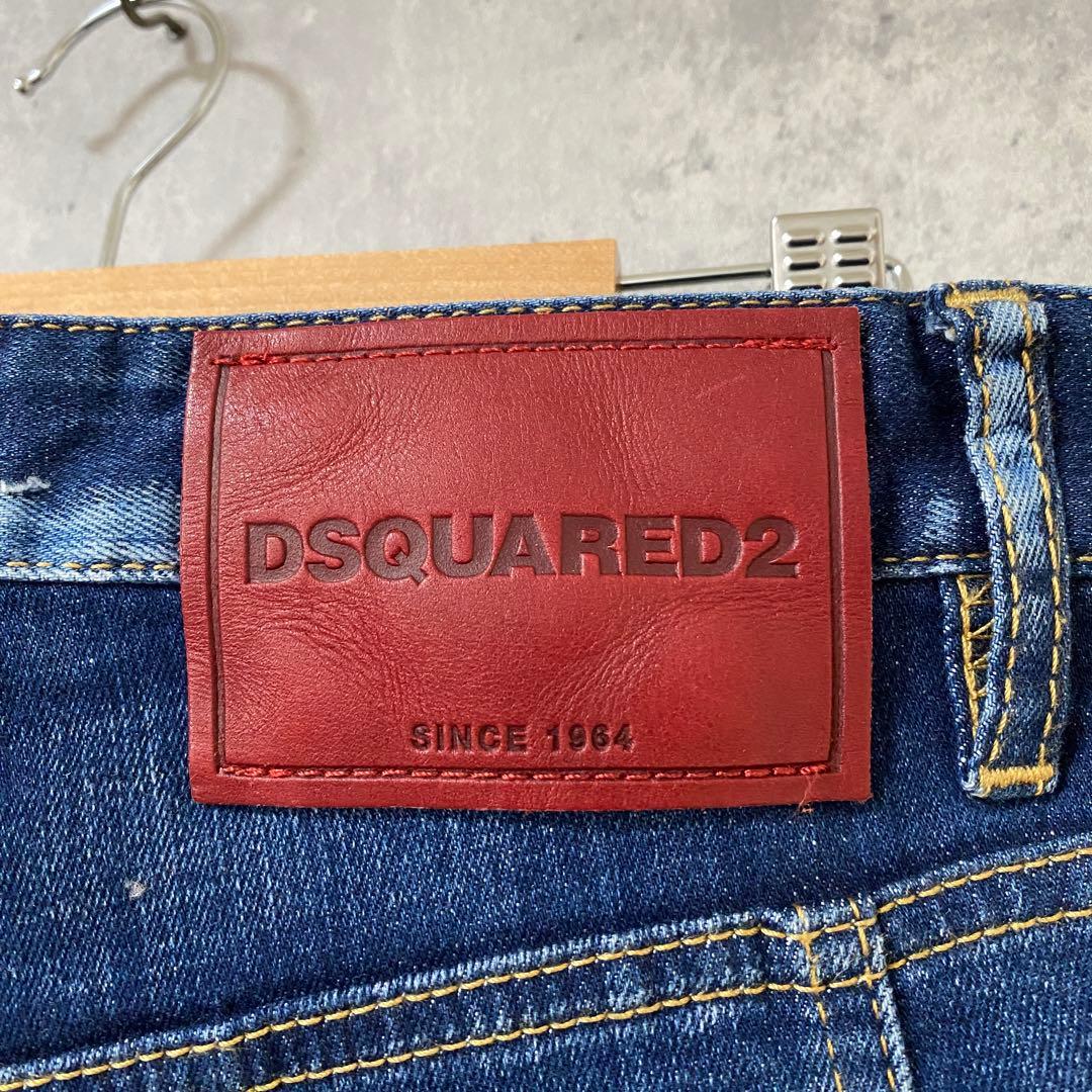 希少✨】DSQUARED2／ディースクエアード デニムパンツ ダメージ 赤タグ