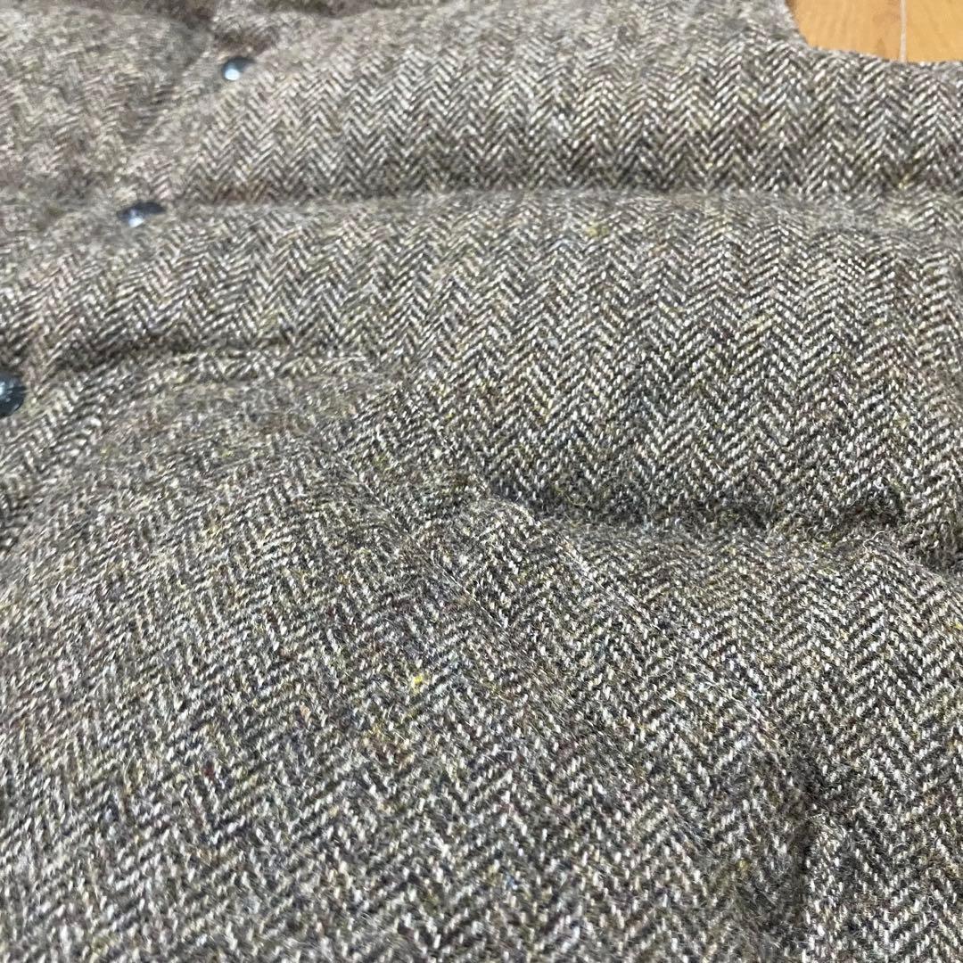 美品】MONITALY KLUANE ヘリンボーン ダウンベスト M カナダ製 - メルカリ
