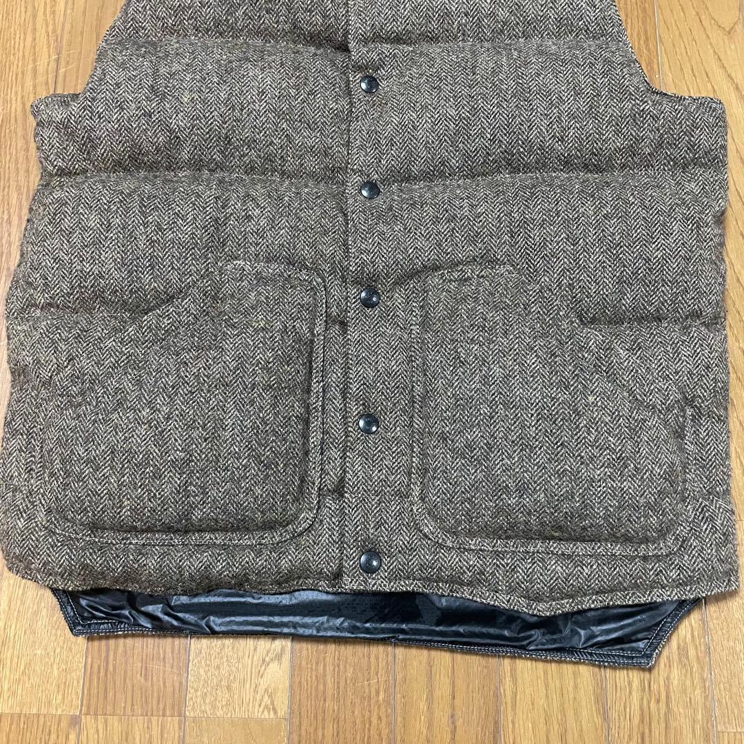 美品】MONITALY KLUANE ヘリンボーン ダウンベスト M カナダ製 - メルカリ
