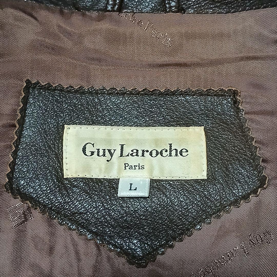 極希少/美品 Guy Laroche ヴィンテージ 鹿革 フィールドレザーコート