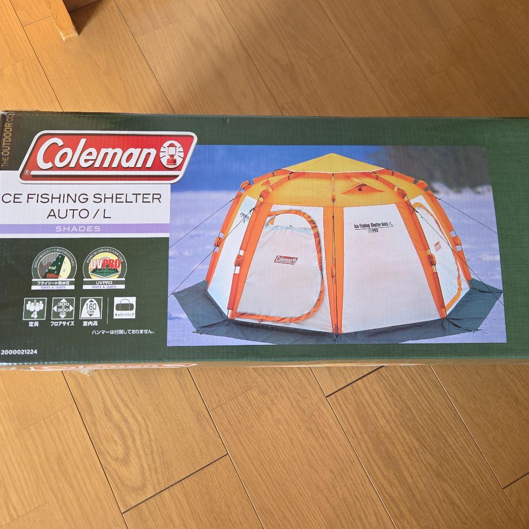 コールマンアイスフィッシングシェルター/L ※新品未使用 Coleman（コールマン） アイスフィッシングシェルターオート／L 4人用