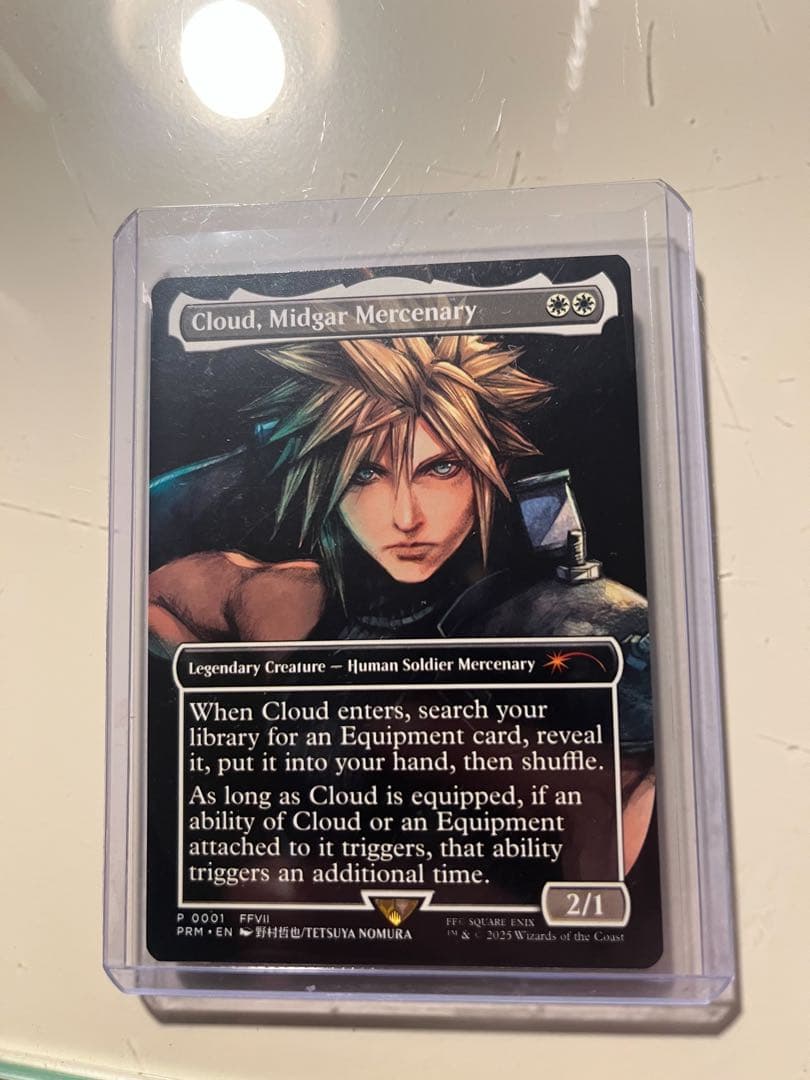 mtg ミッドガルの傭兵、クラウド 英語版 限定 プロモ - メルカリ