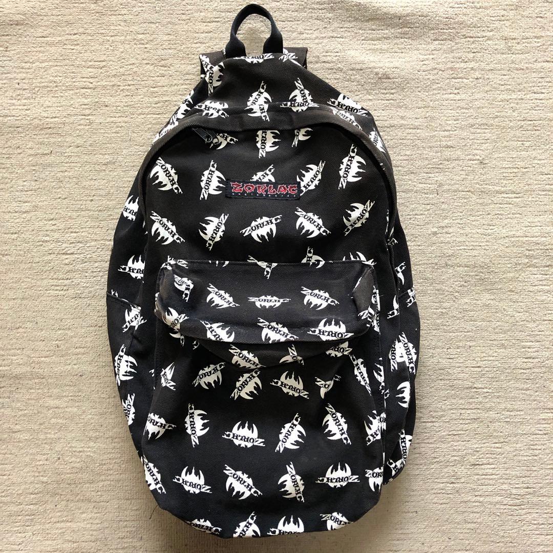 ZORLAC ゾーラック リュック 90s 総柄 バックパック テミン 激レアZorlac ゾーラック バックパック 80s 90s オールドスケート