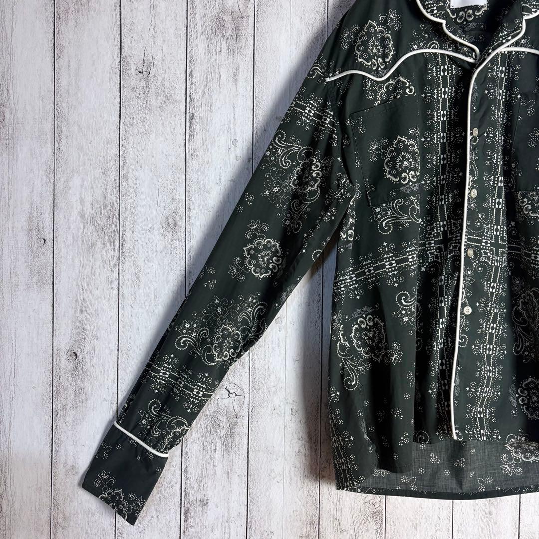 T-pablow着用】RHUDE☆バンダナ柄パジャマシャツ ペイズリー柄 M