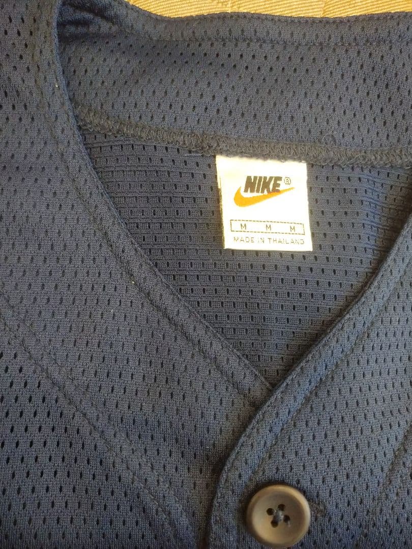 90´s Nike(ナイキ)ベースボールシャツ(Mサイズ)(希少)(メッシュ)