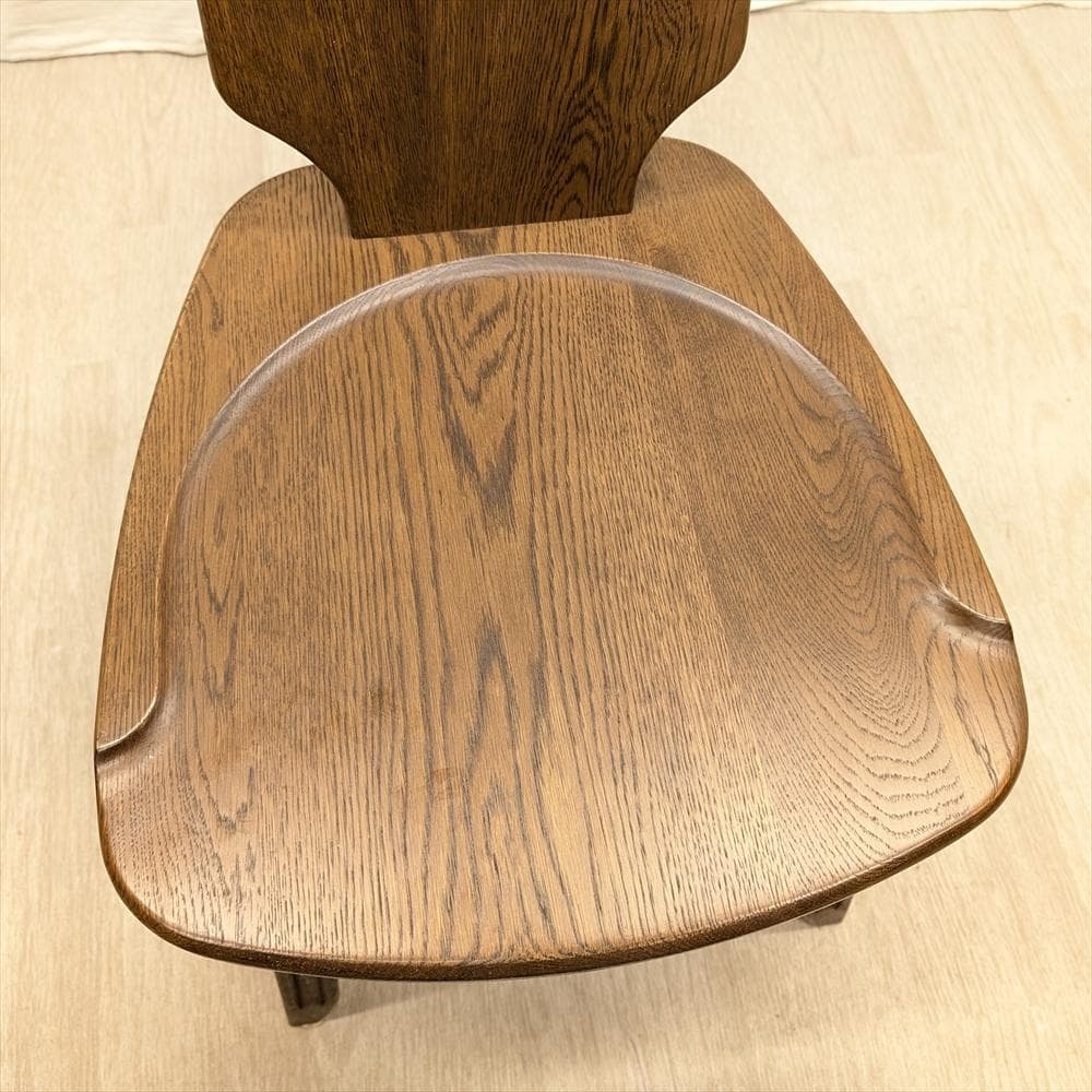 美品 山室家具製作所 旭川家具 エスポアール 楢 ナラ材 椅子 イス