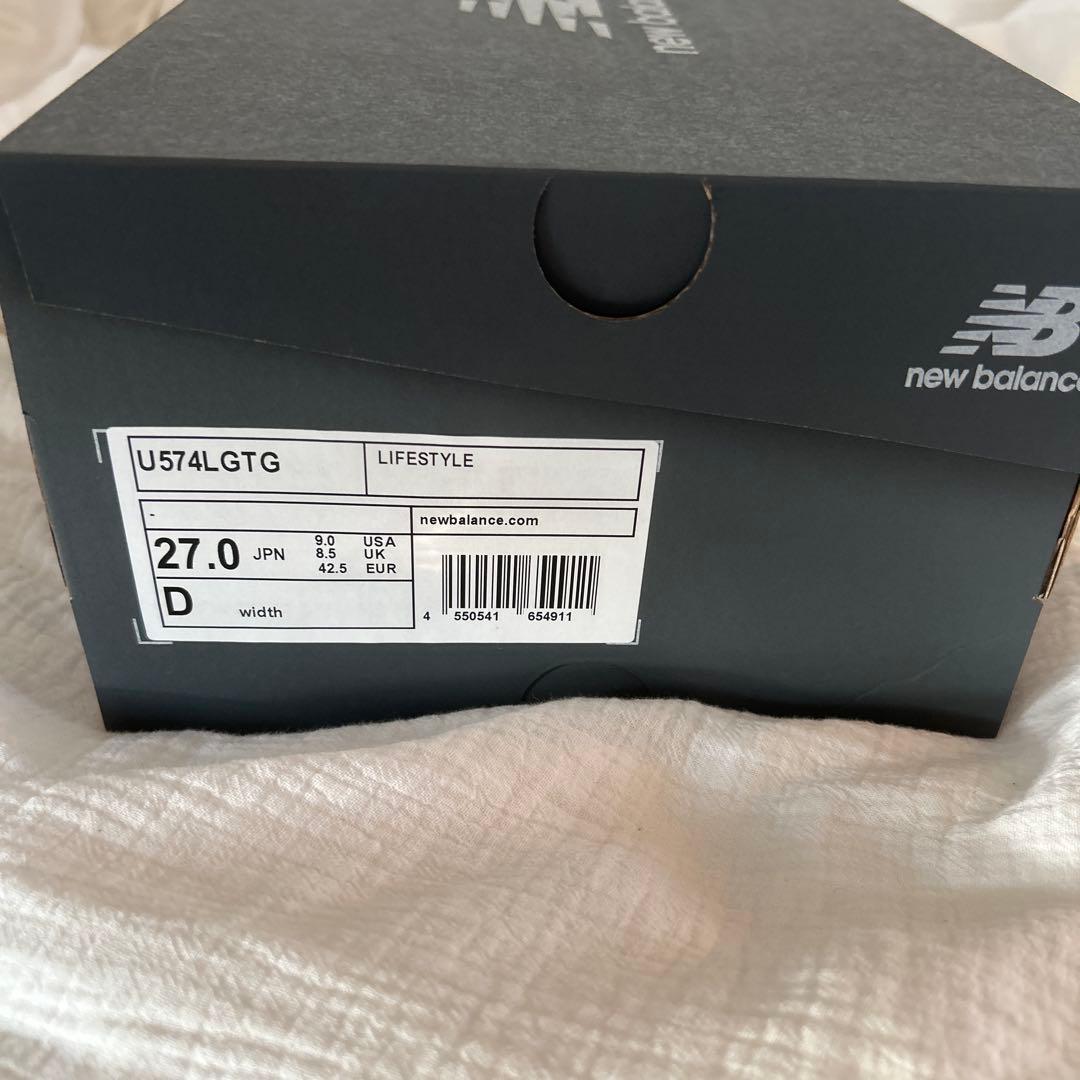 New Balance U574LGTG ブラック 27.0cm