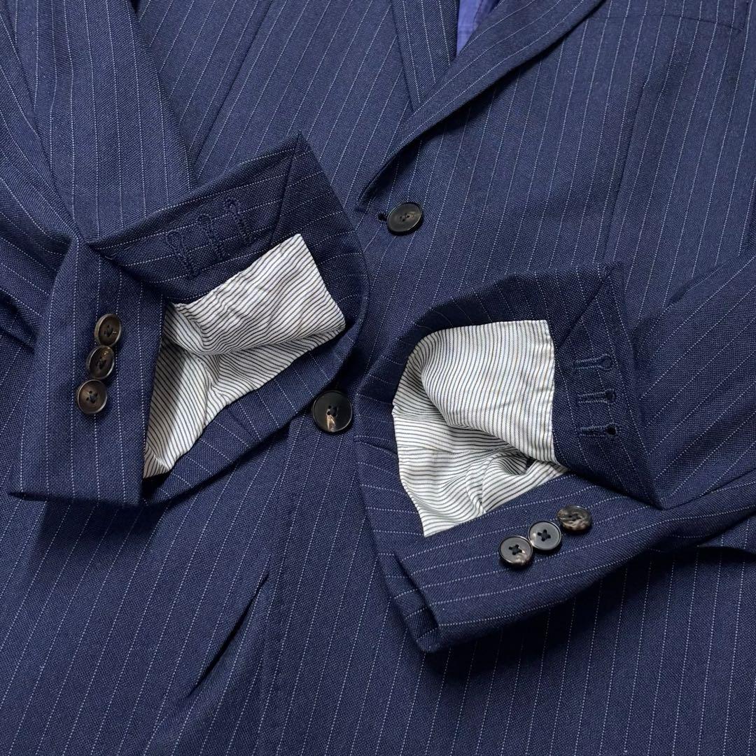 スーツカンパニー × REDA スーツ セットアップ ネイビー ストライプ