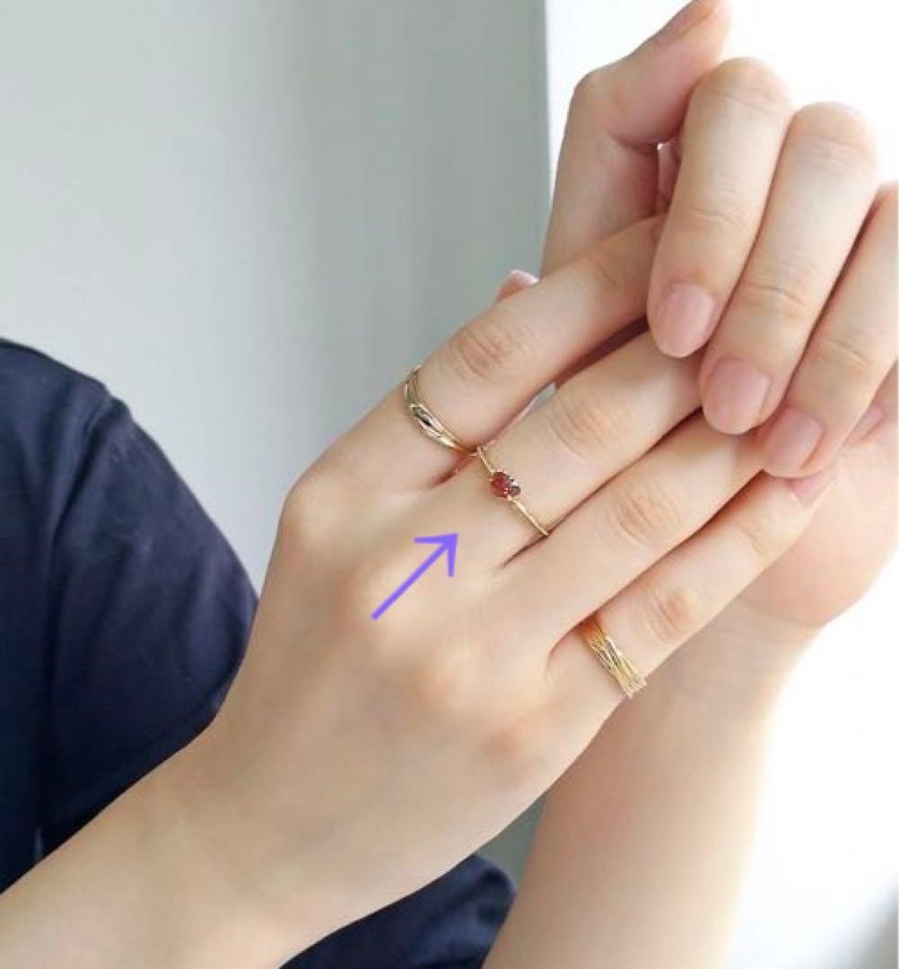 NOIR DE POUPEE K10 Lucia ガーネット リング11号 - メルカリ