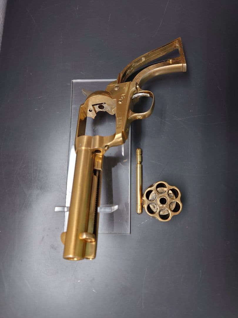 マルシン コルト SAA45 金属 22kメッキ モデルガン グリップ無し